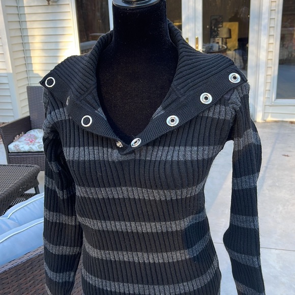 D&G Dolce and Gabbana ribbed turtleneck wool blend sweater made in Italy - Picture 4 of 12
